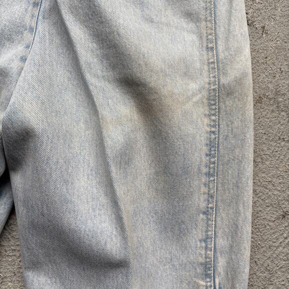 Deadstock 90s Dockers Jeans 28x30 Pleated Denim Levi’s Baggy Acid Wash Vintage - Picture 15 of 15
